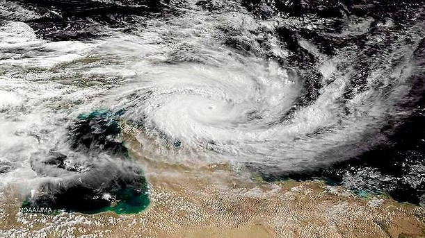 Cyclone Ita now a Category 5 storm.
Cyclone Ita now a Category 5 storm.