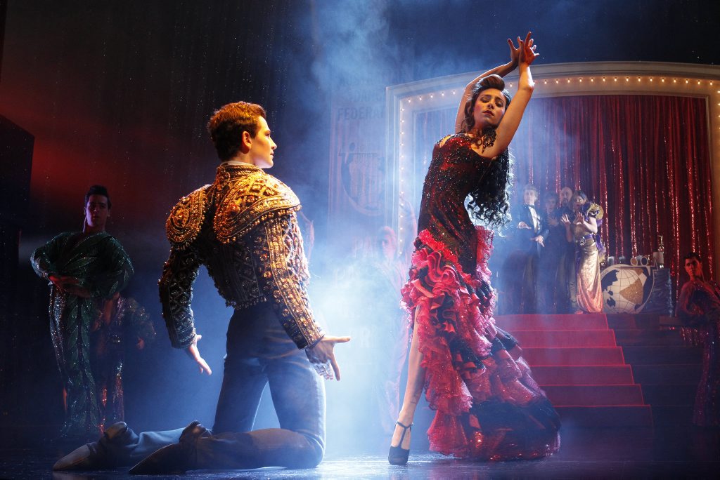 Phoebe Panaretos and Thomas Lacey in Strictly Ballroom. Phoebe Panaretos and Thomas Lacey in Strictly Ballroom.