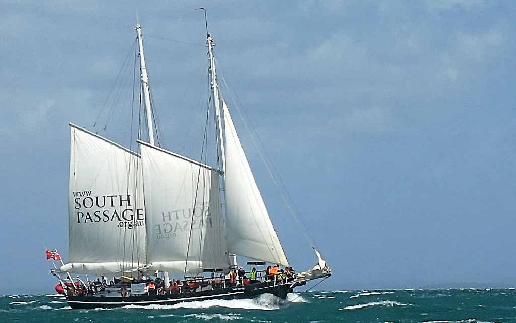 Queensland’s tall ship South Passage will feature in this year’s Brisbane to Gladstone Yacht Race with Gladstone marine pilot Liz Datson skippering the schooner. Queensland’s tall ship South Passage will feature in this year’s Brisbane to Gladstone Yacht Race with Gladstone marine pilot Liz Datson skippering the schooner.
