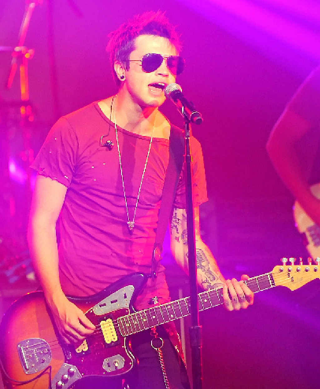 BIG SOUND: X Factor winner Reece Mastin on stage.