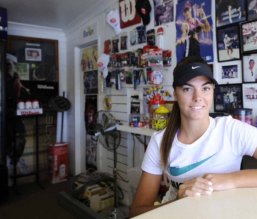 ON THE RISE: Taylah Beckman, 16, is going from strength to strength on the tennis court. PHOTO: JOJO NEWBY ON THE RISE: Taylah Beckman, 16, is going from strength to strength on the tennis court. PHOTO: JOJO NEWBY