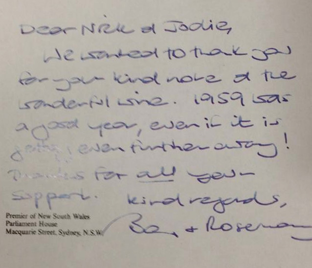 The note tendered to ICAC. The note tendered to ICAC.