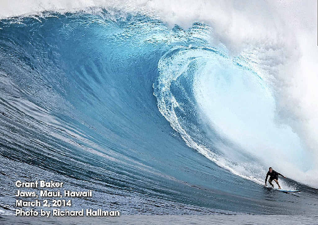 ON A ROLL: Grant Baker, at Maui, is a prime candidate for the Billabong XXL Big Wave Awards. ON A ROLL: Grant Baker, at Maui, is a prime candidate for the Billabong XXL Big Wave Awards.