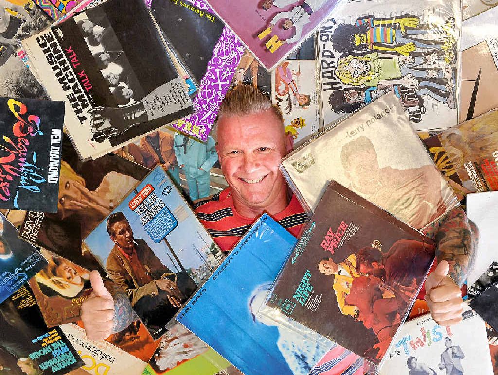 Lee Hillman, of Backbeat Records in Nambour, is covered for today’s International Record Store Day. Lee Hillman, of Backbeat Records in Nambour, is covered for today’s International Record Store Day.