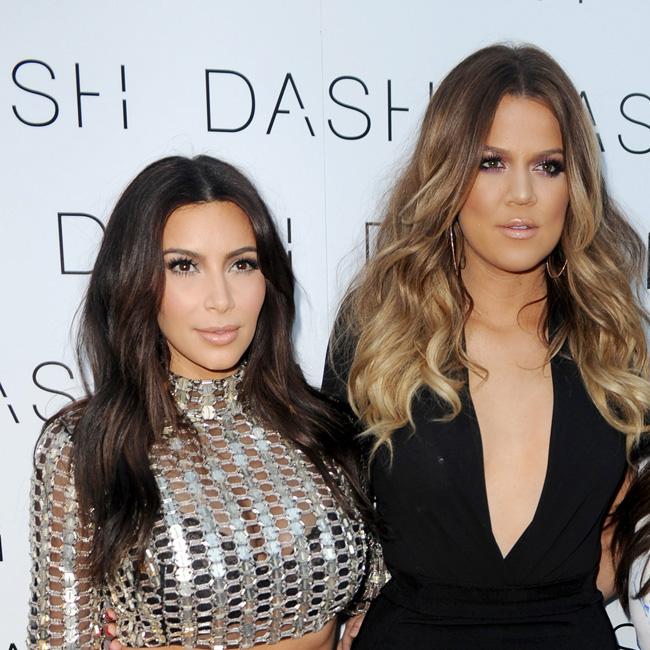 Kim and Khloe Kardashian. Kim and Khloe Kardashian.