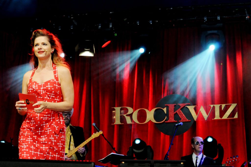 Rockwiz queen Julia Zemiro chats with the audience asking music questions, at Bluesfest on Saturday. Rockwiz queen Julia Zemiro chats with the audience asking music questions, at Bluesfest on Saturday.