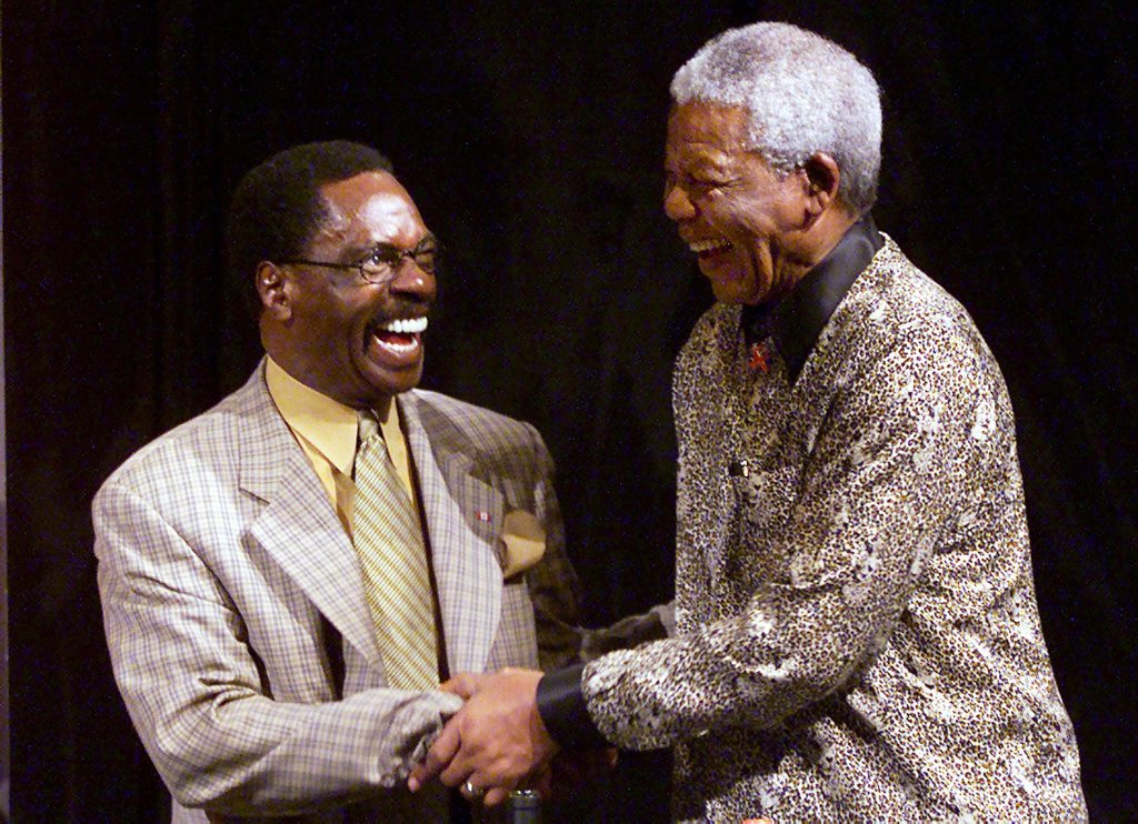 Rubin Carter meeting Nelson Mandela. Rubin Carter meeting Nelson Mandela.