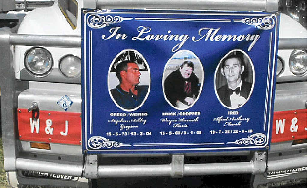A truck entered into Lights on the Hill with friend Stephen Gregson, Vicki’s late husband Wayne Havis and her dad Alfred Marsh. A truck entered into Lights on the Hill with friend Stephen Gregson, Vicki’s late husband Wayne Havis and her dad Alfred Marsh.