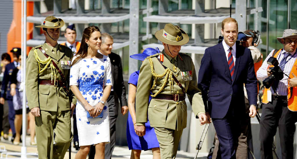 The Duke and Duchess of Cambridge at RAAF Base Amberley. The Duke and Duchess of Cambridge at RAAF Base Amberley.