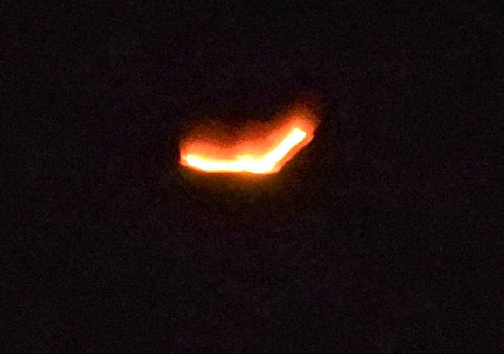 MYSTERY: A contributed photo of a UFO taken over the Caloundra/Pelican Waters area looking north. MYSTERY: A contributed photo of a UFO taken over the Caloundra/Pelican Waters area looking north.