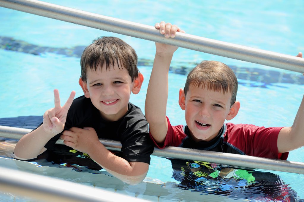 KEEP AFLOAT: Enjoy inflatable toys at the Hervey Bay Aquatic Centre. Pictured is Blake, then 5, and Shaun Ransome, then 7, in 2014. KEEP AFLOAT: Enjoy inflatable toys at the Hervey Bay Aquatic Centre. Pictured is Blake, then 5, and Shaun Ransome, then 7, in 2014.
