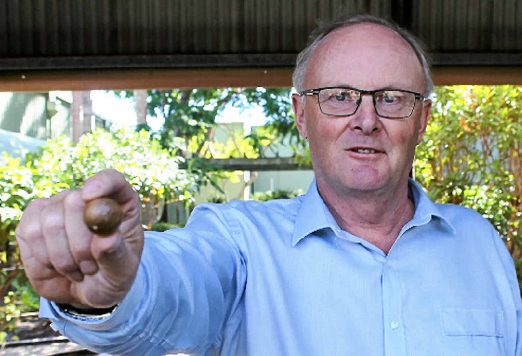 BUSINESS GOES NUTS: Company chairman Chris Ford with its core product. BUSINESS GOES NUTS: Company chairman Chris Ford with its core product.