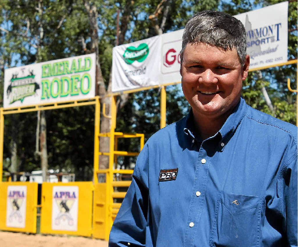 DUST FLIES: Emerald Rodeo Association president Shane Kenny says the town’s arena is highly competitive. DUST FLIES: Emerald Rodeo Association president Shane Kenny says the town’s arena is highly competitive.