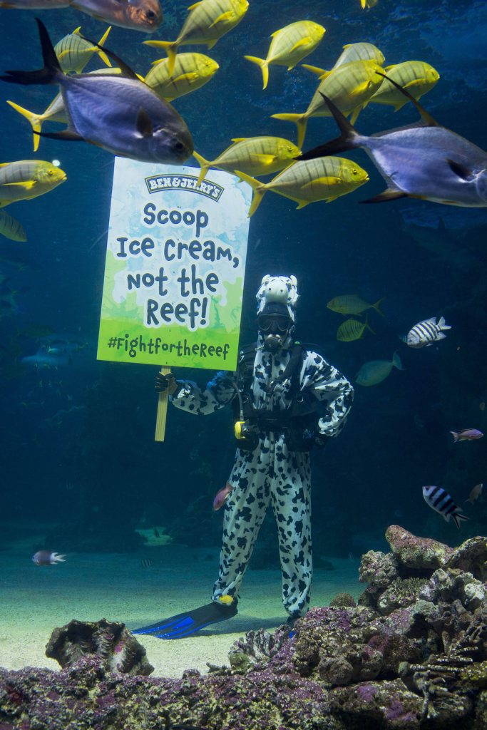 Ben & Jerry's has been accused of spreading lies as part of their campaign to protect the Great Barrier Reef from dredging Ben & Jerry's has been accused of spreading lies as part of their campaign to protect the Great Barrier Reef from dredging