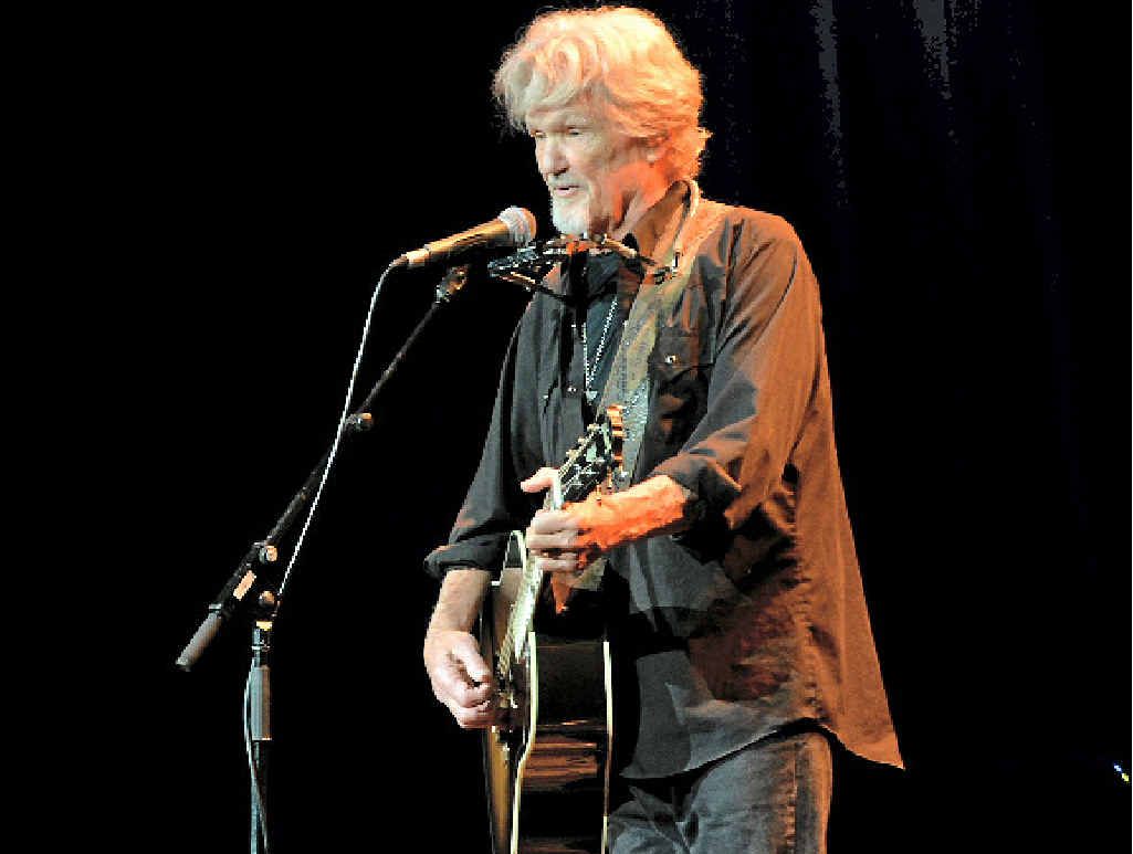 Kris Kristofferson performs at the Gladstone Entertainment and Convention Centre. Kris Kristofferson performs at the Gladstone Entertainment and Convention Centre.