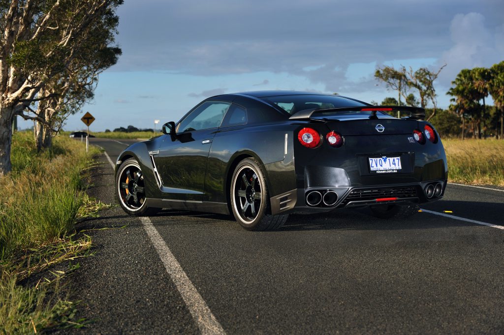The Nissan GT-R Black Edition. The Nissan GT-R Black Edition.