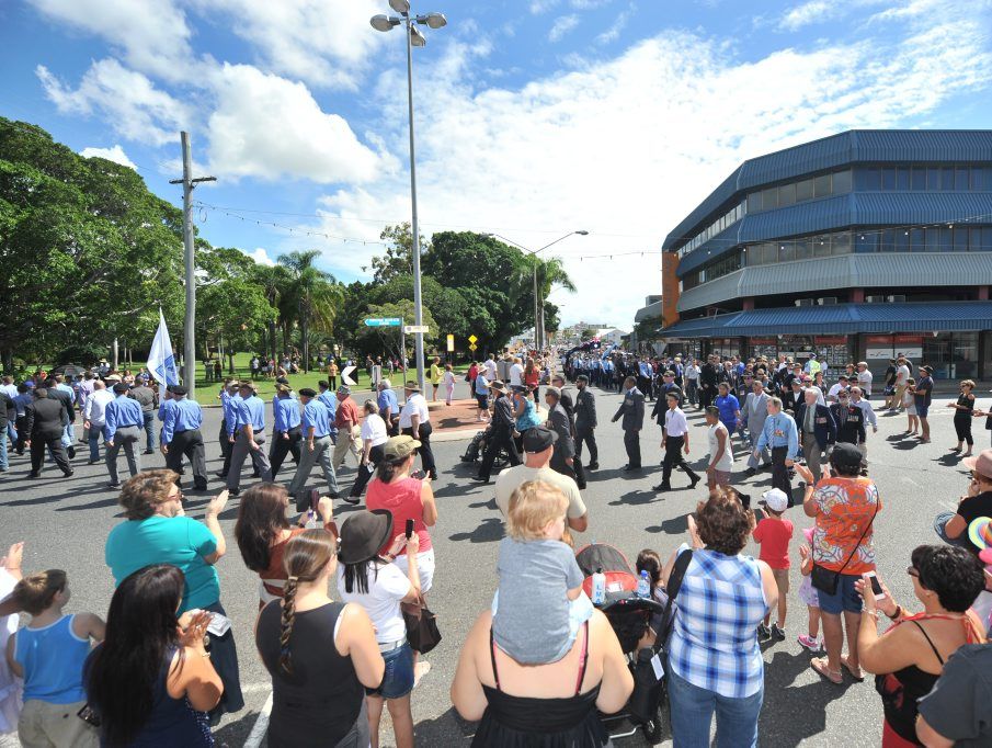 2014 Anzac Day march and ceremony at Central Park, Gladstone. Photo Brenda Strong / The Observer