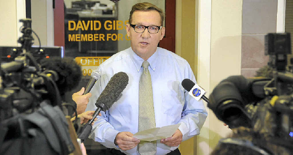 UNDER FIRE: Gympie MP David Gibson has stood down as chairman of the select ethics committee. UNDER FIRE: Gympie MP David Gibson has stood down as chairman of the select ethics committee.