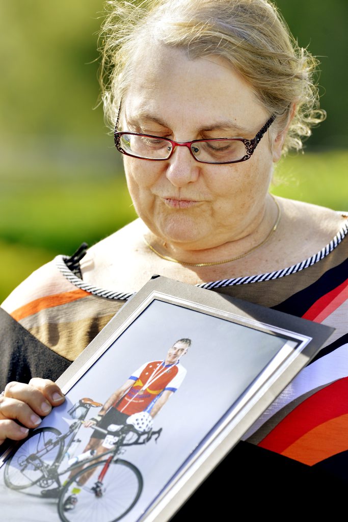 Sandy Vigar looks at a photograph of her late husband Dr Martin Pearson before addressing media outside Lowood Police Station. Ms Vigar is calling for any witnesses to her husband's suspected hit and run to come forward. Lowood cyclist Dr Martin Pearson was killed while cycling near Inglewood. Photo: Claudia Baxter / The Queensland Times Sandy Vigar looks at a photograph of her late husband Dr Martin Pearson before addressing media outside Lowood Police Station. Ms Vigar is calling for any witnesses to her husband's suspected hit and run to come forward. Lowood cyclist Dr Martin Pearson was killed while cycling near Inglewood. Photo: Claudia Baxter / The Queensland Times