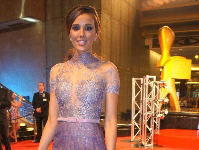 Rebecca Judd on the 2014 Logies red carpet. Rebecca Judd on the 2014 Logies red carpet.