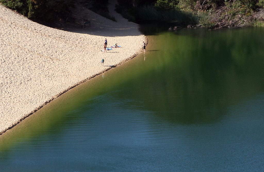 Lake Wabby at Fraser Island. Lake Wabby at Fraser Island.