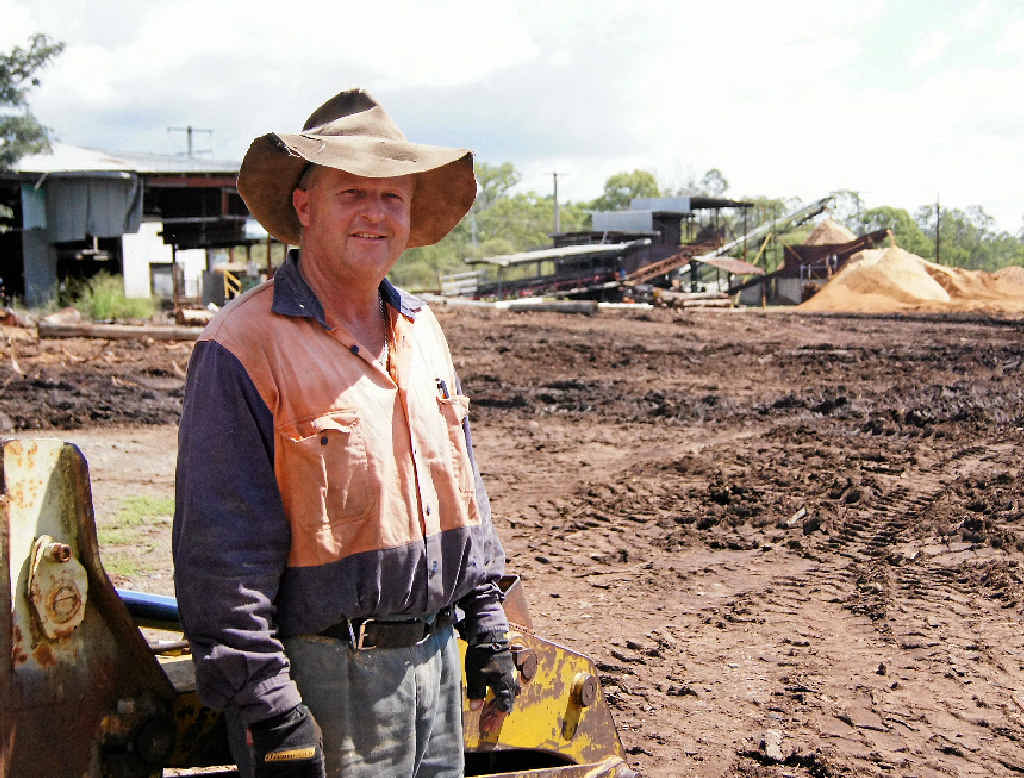 Darrell Hopf helps run the Builyan sawmill, now owned by his parents. Darrell Hopf helps run the Builyan sawmill, now owned by his parents.