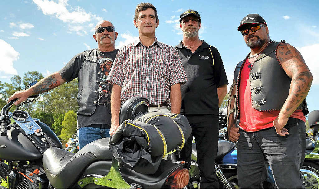 EUREKA FREEDOM RALLY: Wayne ‘Nocker’ Murray, MP Peter Wellington, Neal Cummings and Al Cummings. EUREKA FREEDOM RALLY: Wayne ‘Nocker’ Murray, MP Peter Wellington, Neal Cummings and Al Cummings.