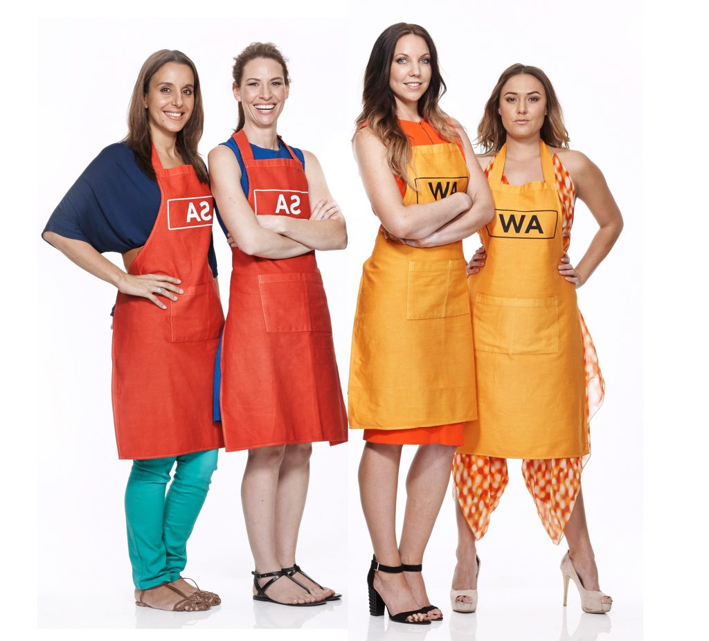 Jessica and Bree, left, will cook against Chloe and Kelly in tonight's MKR grand final. Jessica and Bree, left, will cook against Chloe and Kelly in tonight's MKR grand final.
