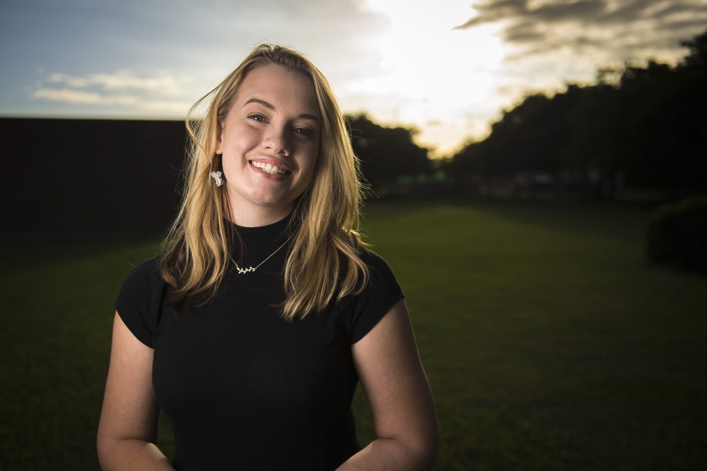 Graduate student Hannah Waddell at CQ University, Gladstone. Photo Luka Kauzlaric / The Observer Graduate student Hannah Waddell at CQ University, Gladstone. Photo Luka Kauzlaric / The Observer