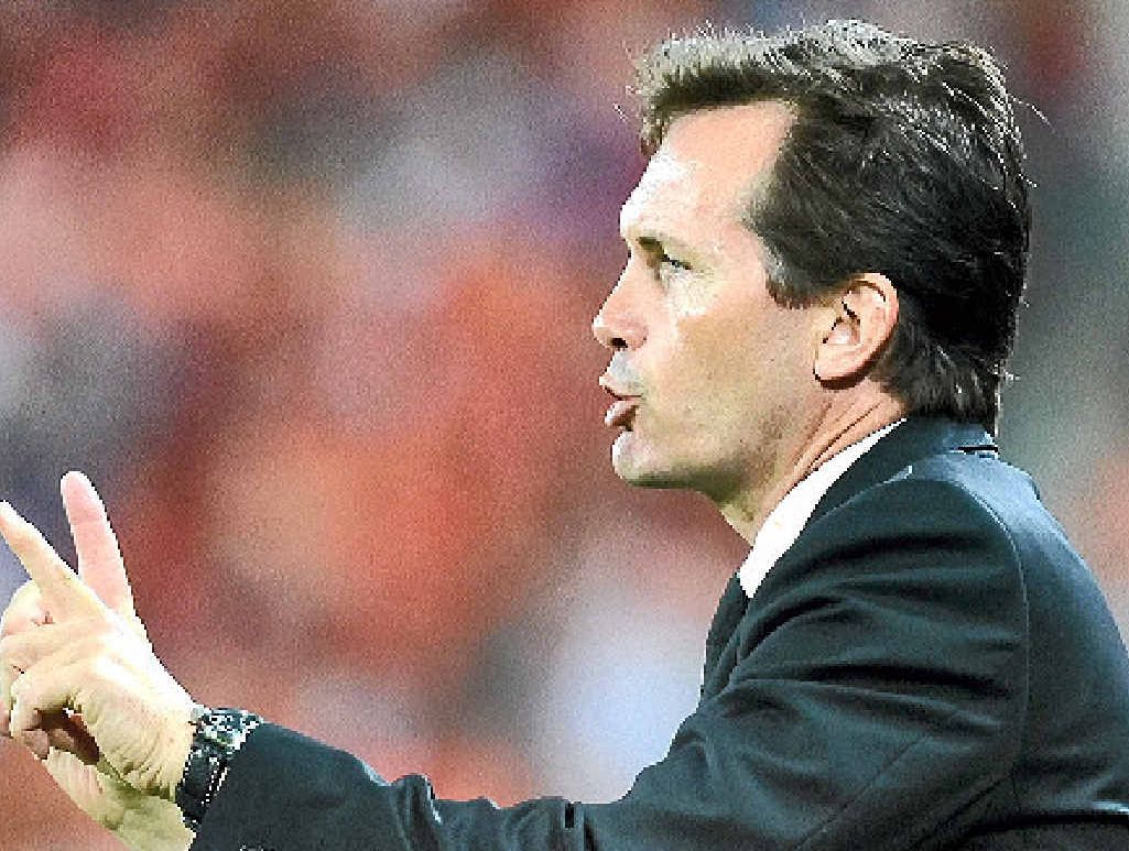 Brisbane Roar coach Mike Mulvey. Brisbane Roar coach Mike Mulvey.