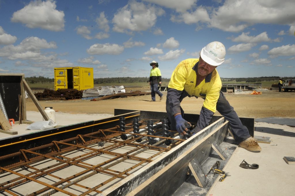 $300 MILLION: Construction of Wellcamp Airport is due to end in October. $300 MILLION: Construction of Wellcamp Airport is due to end in October.
