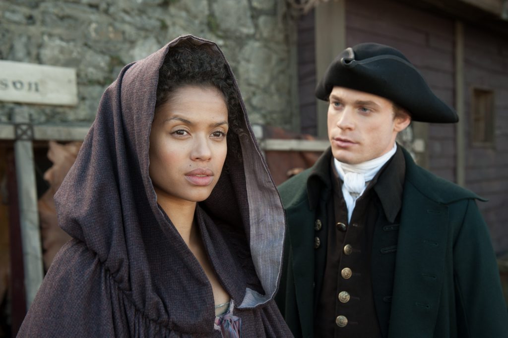 Gugu Mbatha-Raw and Sam Reid in Belle. Gugu Mbatha-Raw and Sam Reid in Belle.