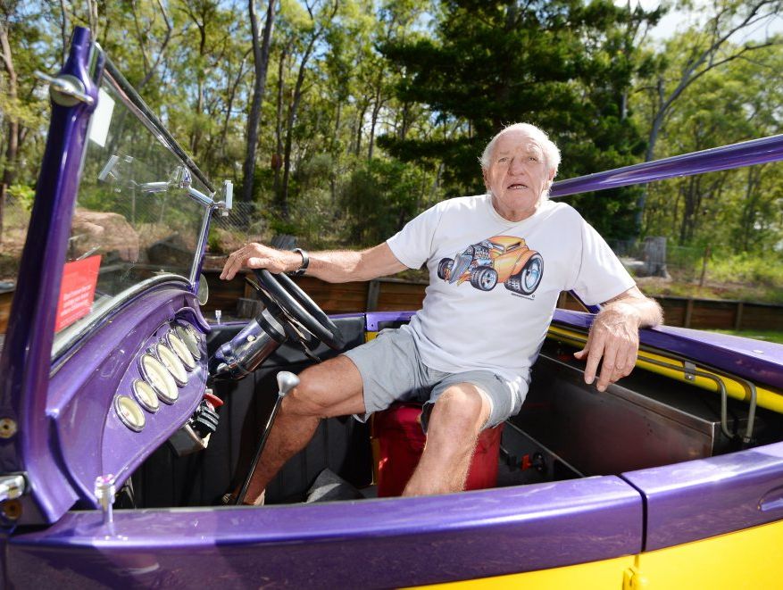 Pete Lane is looking for a keen female companion to join him on a roadtrip in his newly built hotrod. Photo: Chris Ison / The Morning Bulletin
