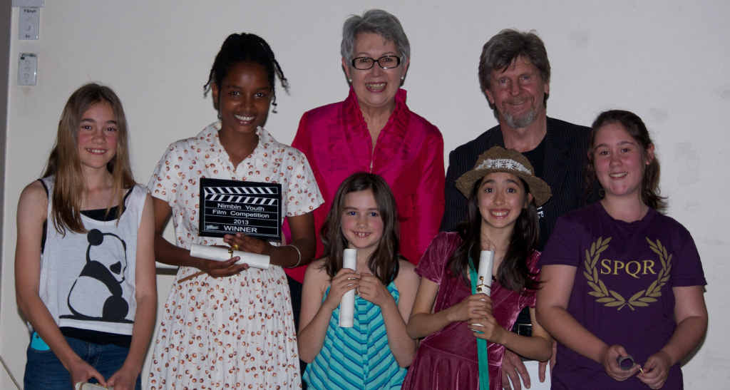 GET CREATIVE: Some of the winners of last year’s Nimbin Youth Film Competition with Lismore Mayor Jenny Dowell. GET CREATIVE: Some of the winners of last year’s Nimbin Youth Film Competition with Lismore Mayor Jenny Dowell.