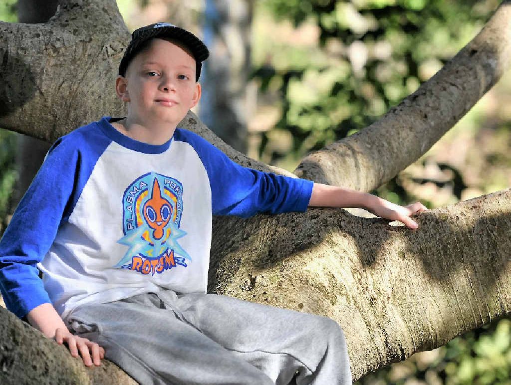 FIGHTER: Mitchell Luders, 12, is the first Kid of Spirit for 2014. FIGHTER: Mitchell Luders, 12, is the first Kid of Spirit for 2014.