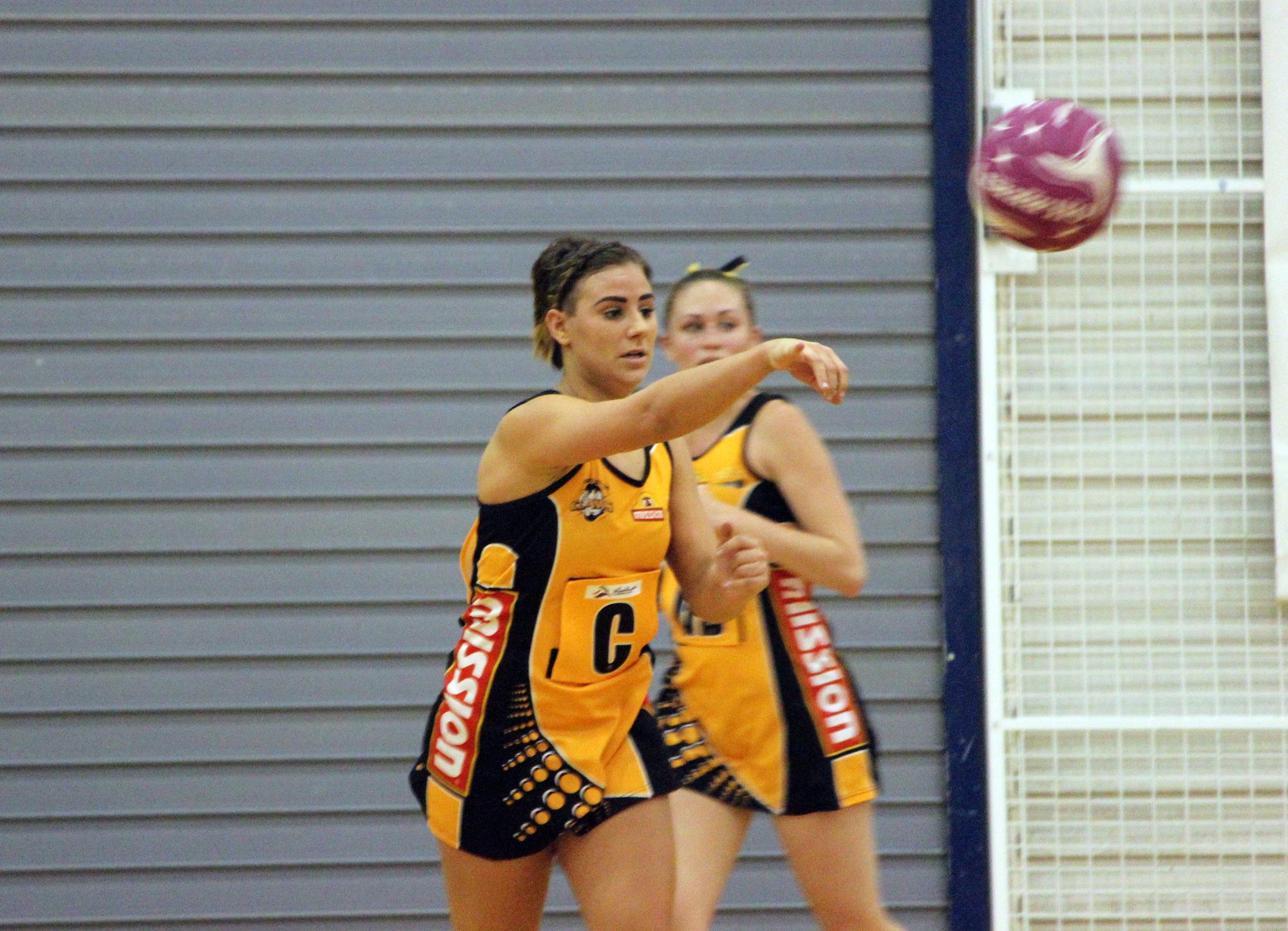 Gladstone product Ella Lawrie in action. Gladstone product Ella Lawrie in action.