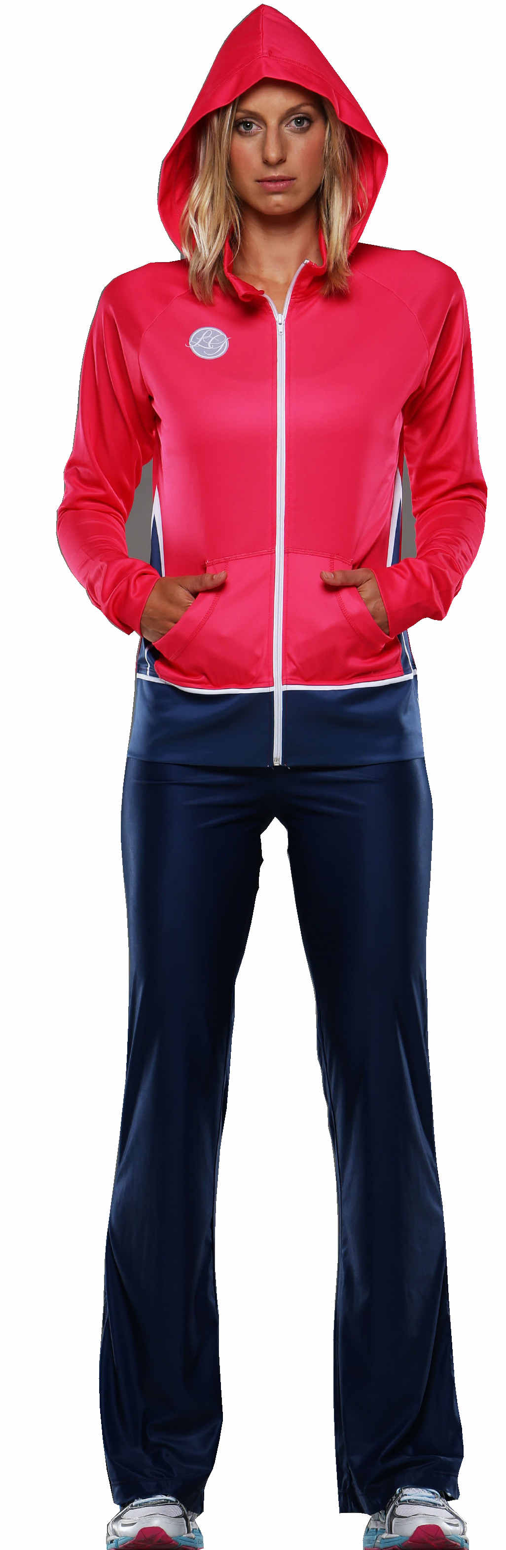 Laura Geitz in her fashionable new sports range. Laura Geitz in her fashionable new sports range.