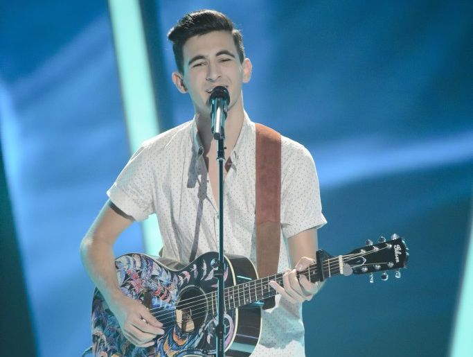 Isaac McGovern pictured during his blind audition for the 2014 series of The Voice Australia. Supplied by Channel 9/WIN. Isaac McGovern pictured during his blind audition for the 2014 series of The Voice Australia. Supplied by Channel 9/WIN.