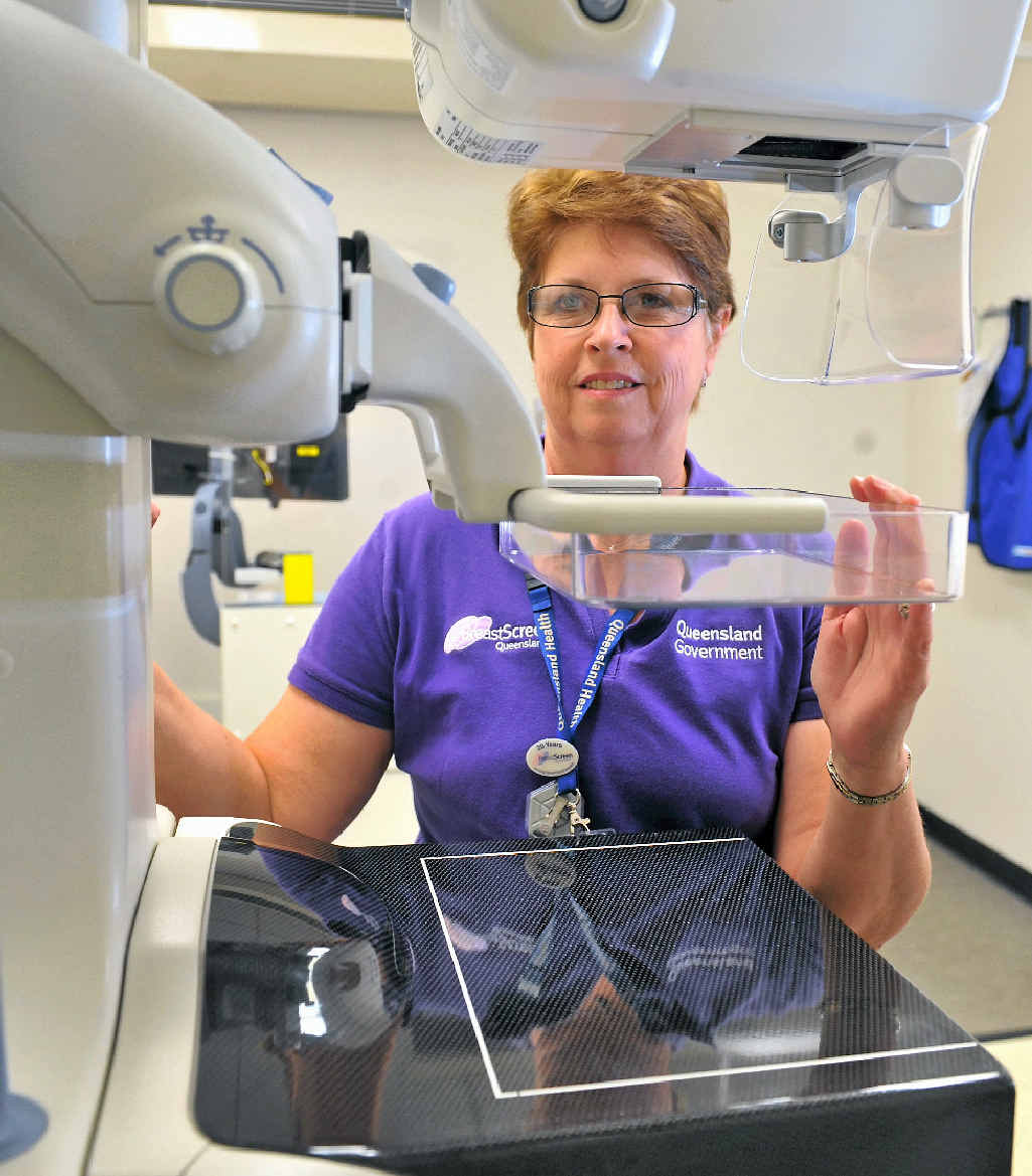 GET CHECKED: Queensland Health radiographer Julie Priest is visiting Gladstone’s BreastScreen clinic in time for Mother’s Day. GET CHECKED: Queensland Health radiographer Julie Priest is visiting Gladstone’s BreastScreen clinic in time for Mother’s Day.
