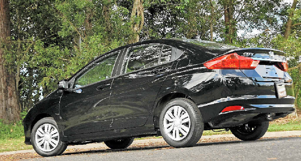 The new Honda City sedan. The new Honda City sedan.