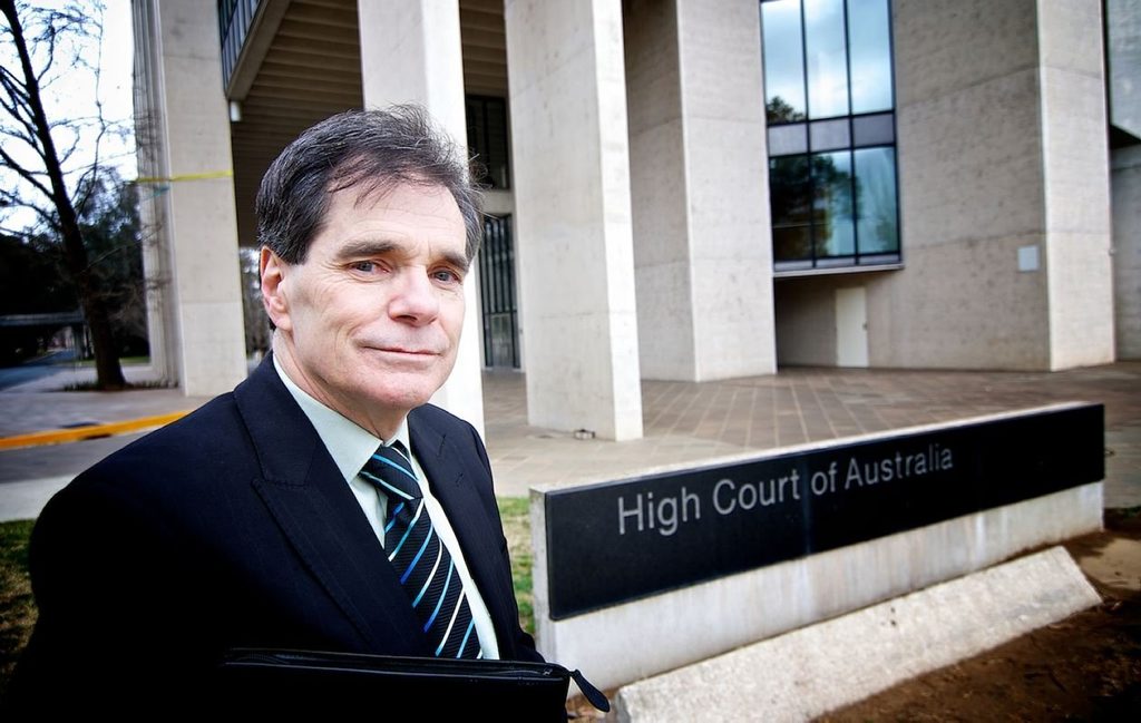 Ron Williams outside the High Court of Australia. Photo Nelson Lau Ron Williams outside the High Court of Australia. Photo Nelson Lau