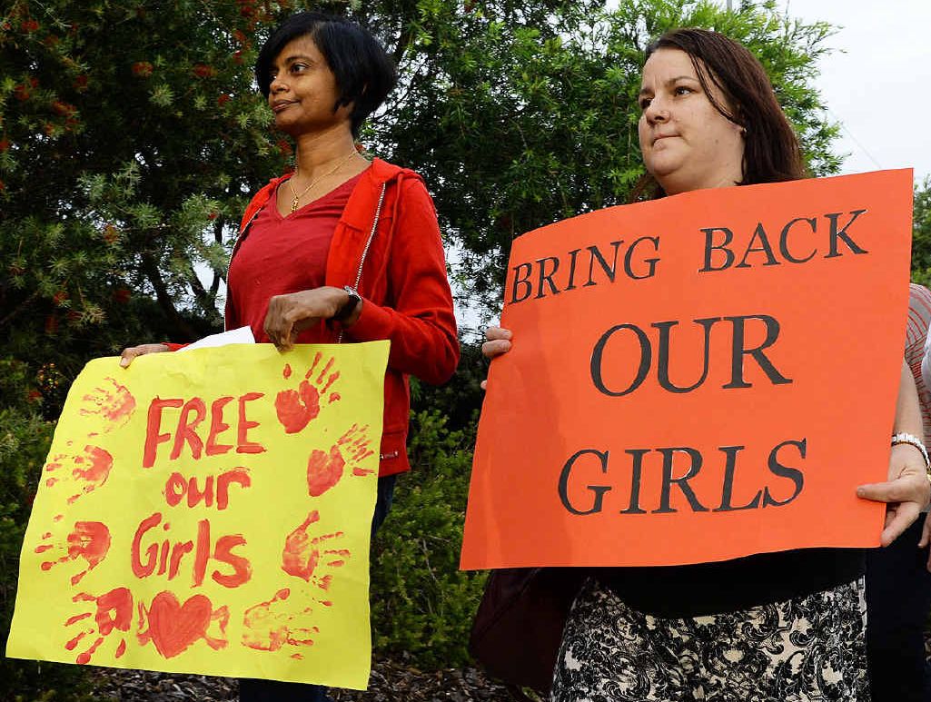 STRONG SUPPORT: A large group attended the silent protest in Ipswich over the recent abduction of 276 girls by Islamist militants in Nigeria.