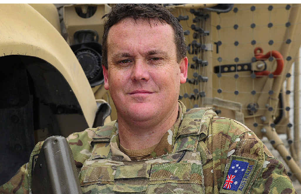 Captain Glenn Bourke, Second-in-Command for Australia’s contribution to the logistics training advisory team based in Kabul, Afghanistan. Captain Glenn Bourke, Second-in-Command for Australia’s contribution to the logistics training advisory team based in Kabul, Afghanistan.