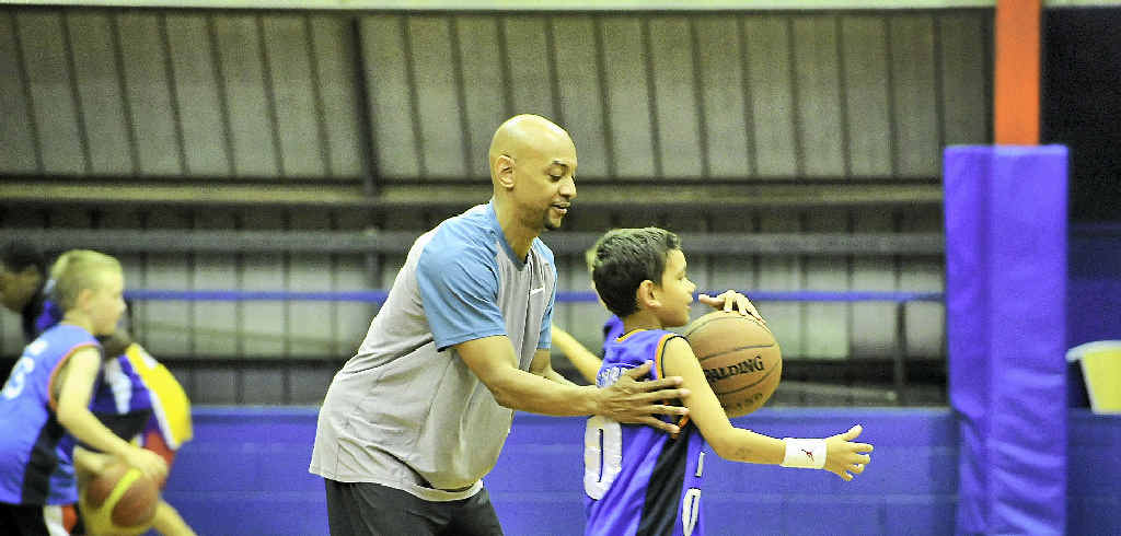 HELPING HAND: Derek Rucker is holding clinics in the lead-up to his return match at 47 years old. HELPING HAND: Derek Rucker is holding clinics in the lead-up to his return match at 47 years old.
