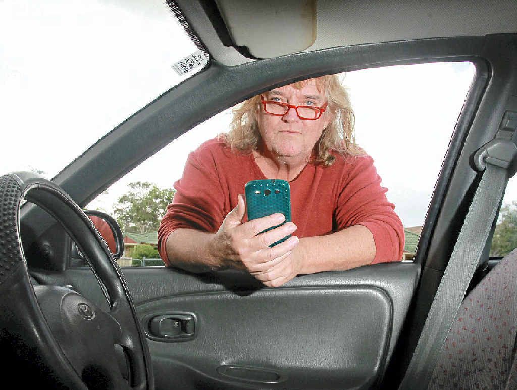 LEGAL FIGHT: Tony Magrathea hopes to sue Apple over what he claims is the theft of his idea to stop drivers using mobiles. LEGAL FIGHT: Tony Magrathea hopes to sue Apple over what he claims is the theft of his idea to stop drivers using mobiles.