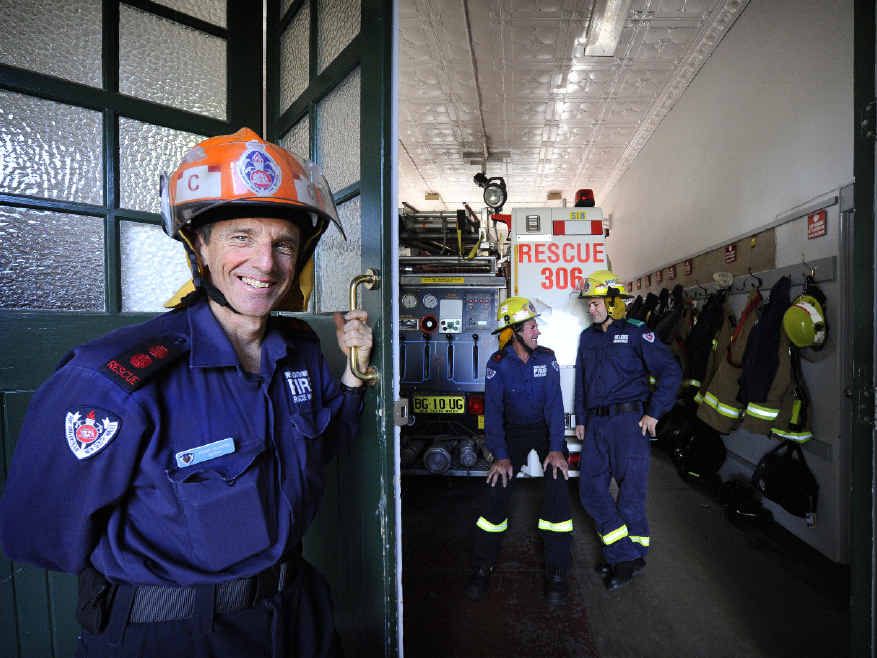 WELCOME: Grafton Fire Brigade’s Garry Reardon, Chris Lawler and Bryce Jones will welcome the community to the open day on Saturday. Photo JoJo Newby