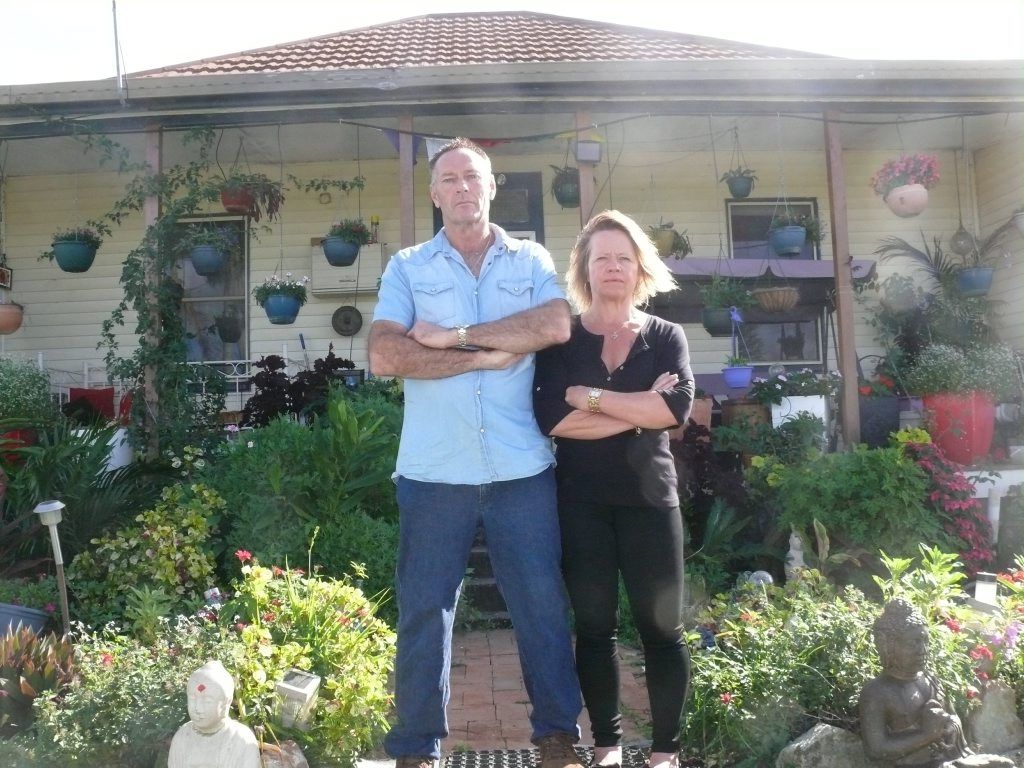 Harwood residents Larry Carter and Helen Rigby outside their home at Harwood, where Harwood Marine propose to rezone 100 acres of cane fields into industrial land Photo Tim Howard / The Daily Examiner Harwood residents Larry Carter and Helen Rigby outside their home at Harwood, where Harwood Marine propose to rezone 100 acres of cane fields into industrial land Photo Tim Howard / The Daily Examiner