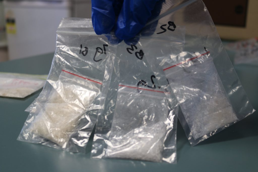 Police seized six bags of illegal substance at the Harvey Road property. Police seized six bags of illegal substance at the Harvey Road property.