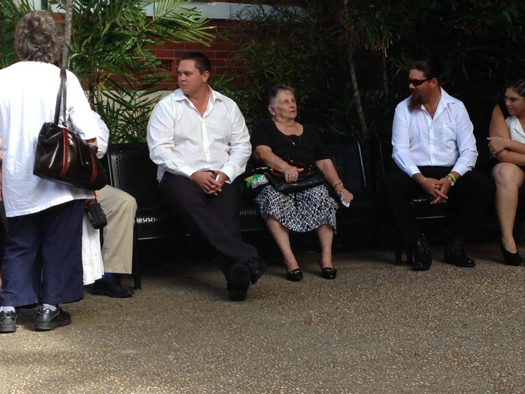 GUILTY: Andrew Fulloon (centre with white shirt) has been jailed after killing a French tourist. GUILTY: Andrew Fulloon (centre with white shirt) has been jailed after killing a French tourist.