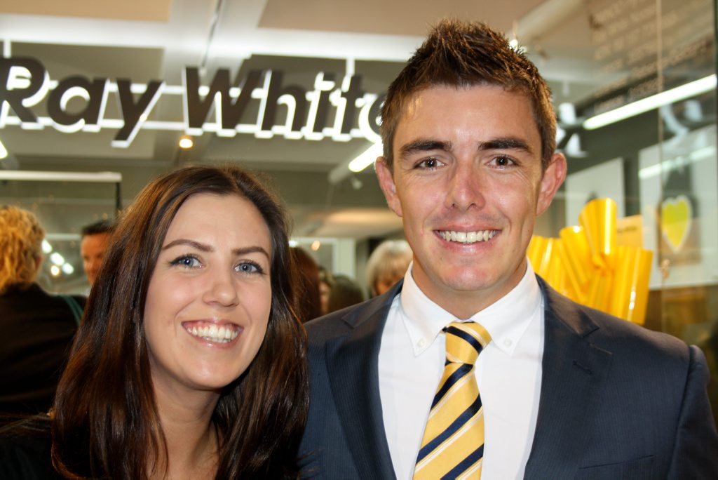 Image For Sale Amber Malcolm And Robbie Neller Of Ray White Peregian Beach At The Image For Sale Amber Malcolm And Robbie Neller Of Ray White Peregian Beach At The